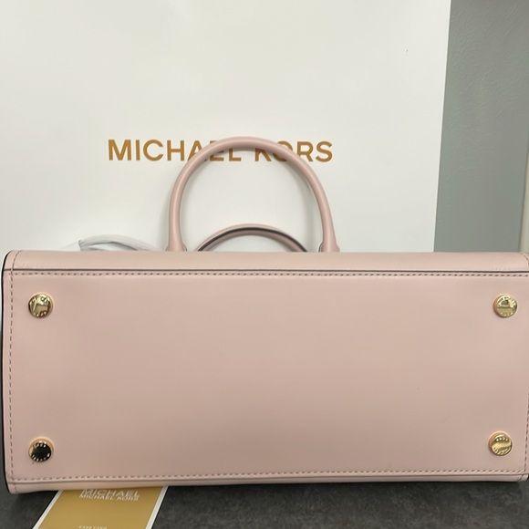 NWT Michael Kors Hamilton Medium Satchel Pink - Picture 6 of 9